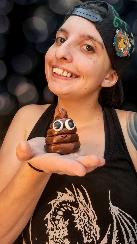 Poop Emoji Sculpture