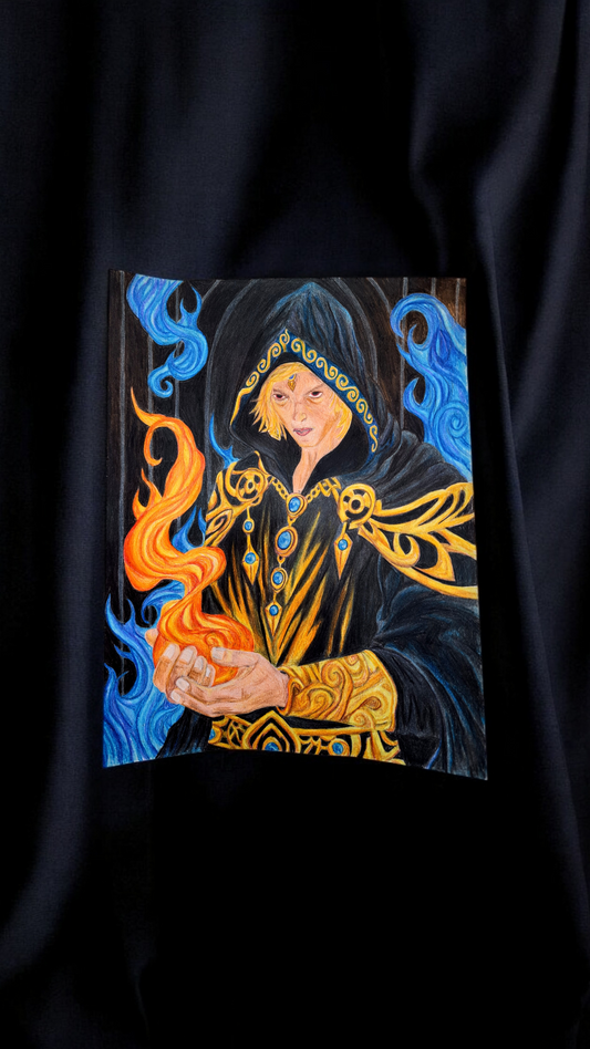 Flame Wizard Print