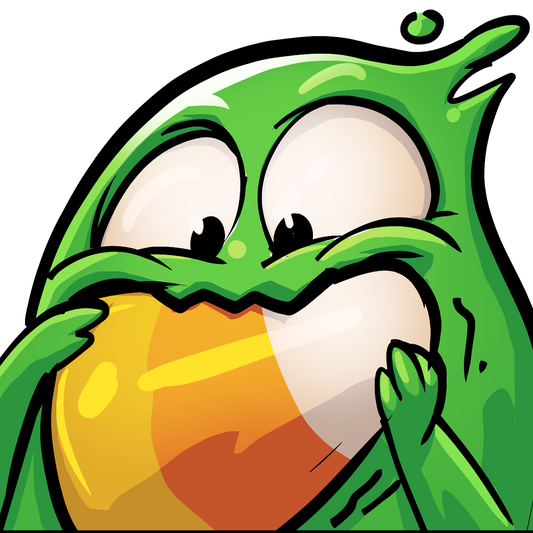 Candy corn Ink Blot Sticker