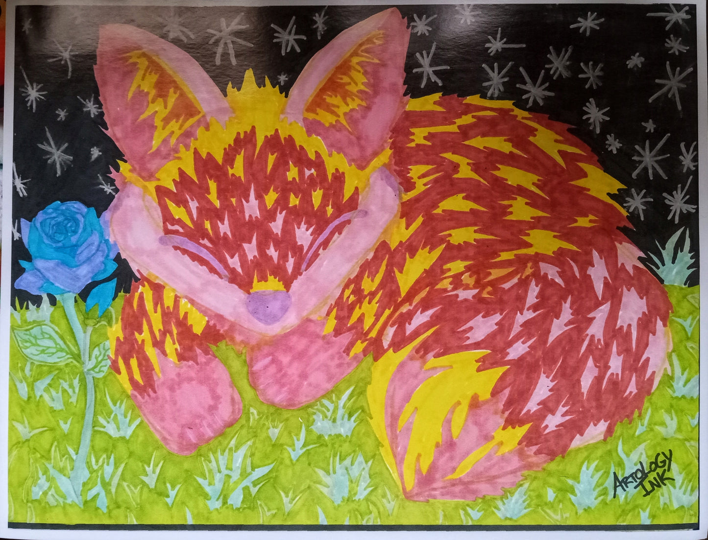 Cute fox Print