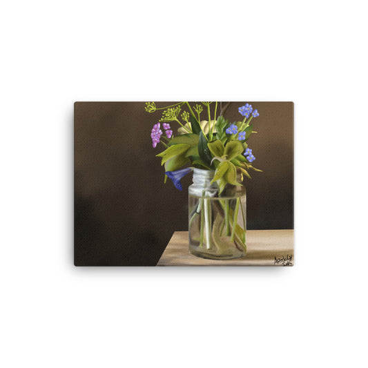 Flower Jar Canvas Print
