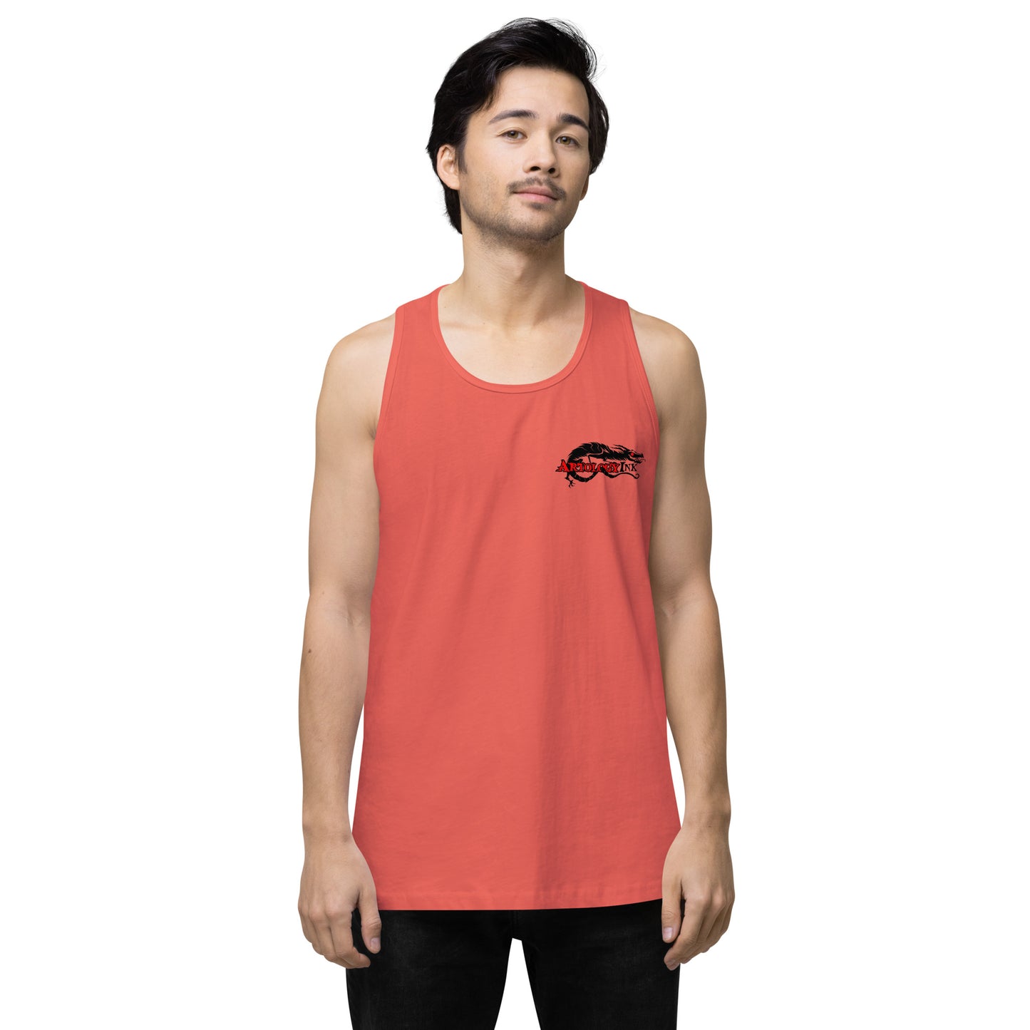 American splatter skull Men’s premium tank top