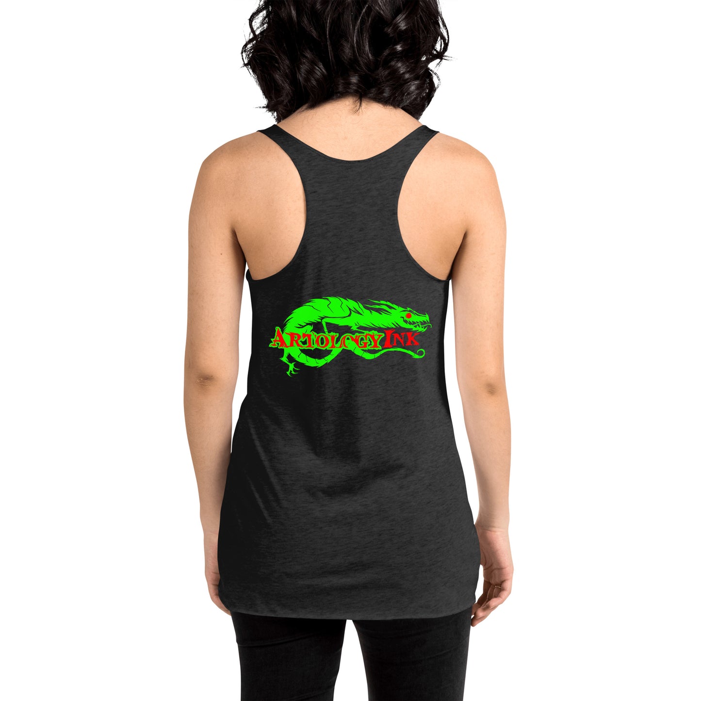 Happy pot leaf Women's Racerback Tank