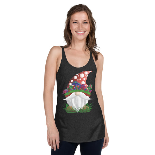 Mushroom Gnome Women's Racerback Tank