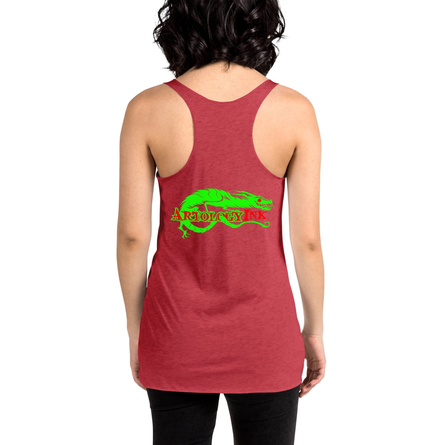 Happy pot leaf Women's Racerback Tank