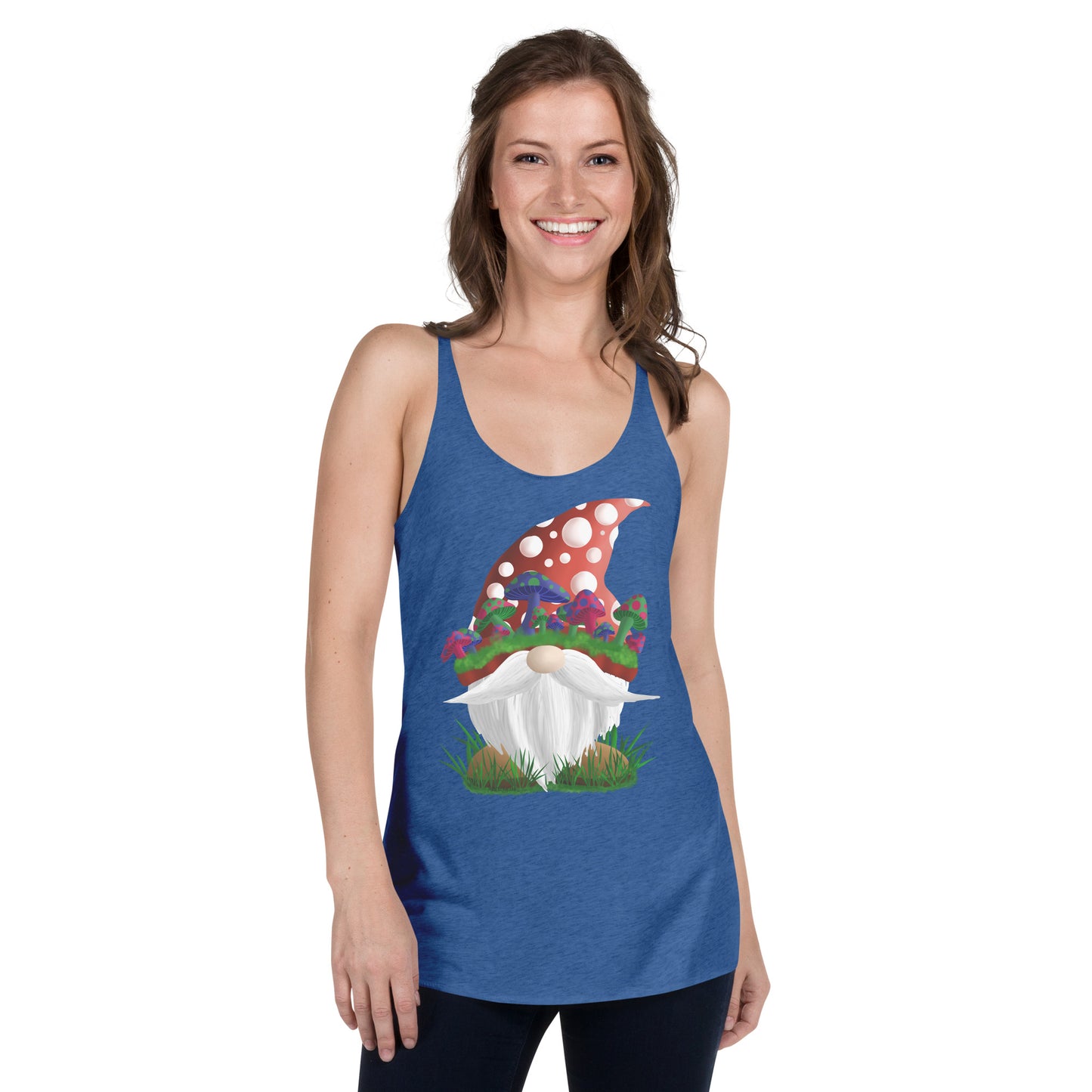 Mushroom Gnome Women's Racerback Tank