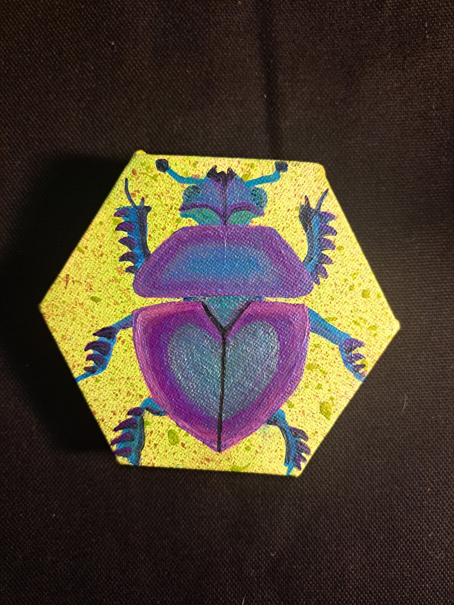 Shiny Beetle Mini Canvas