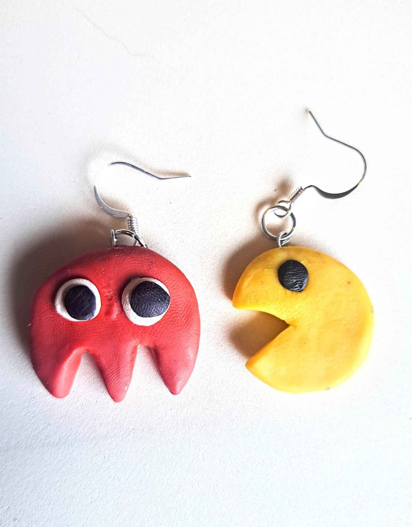 Pac-Man and Ghost Earrings