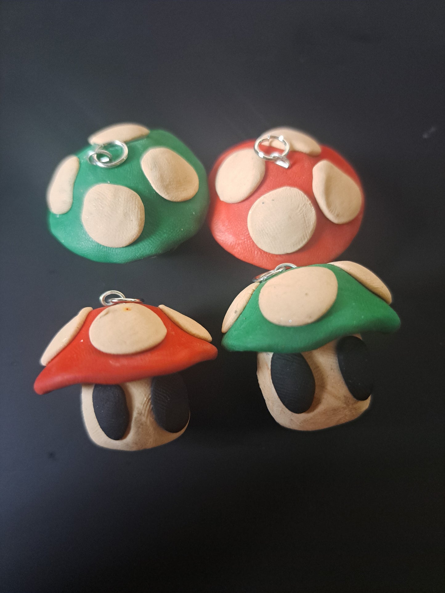 Power-Up Mushroom Necklace Charms