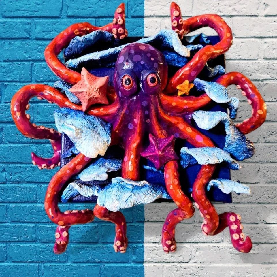 Octopus wall mounted keychain holder