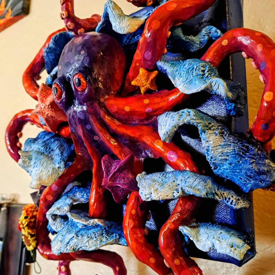 Octopus wall mounted keychain holder