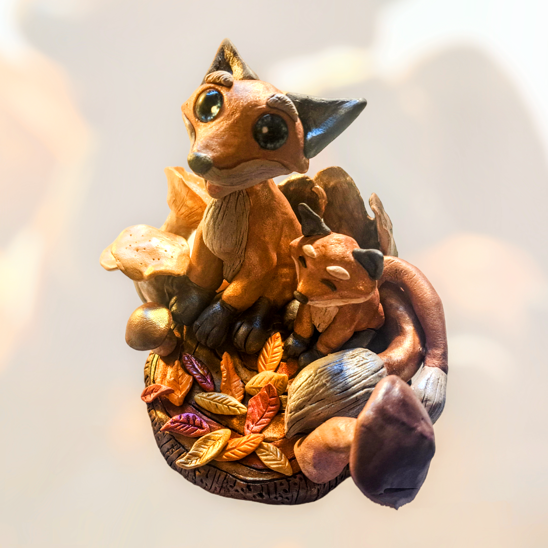 Cute Fox Sculpture