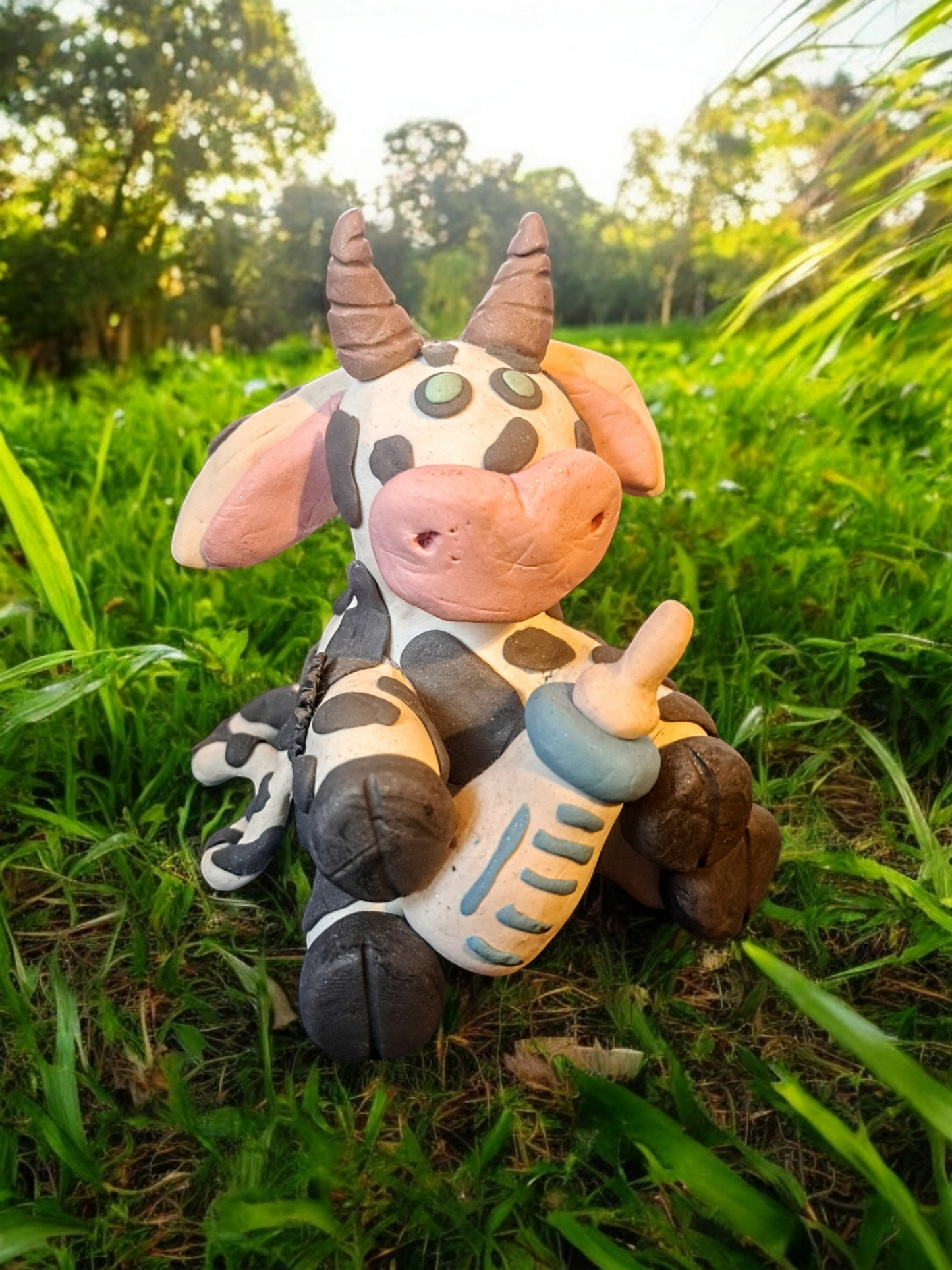 Baby Cow Sculpture