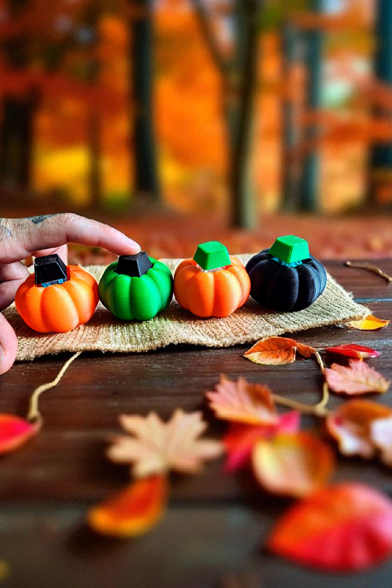 Pumpkin Fidget Clickers (multiple options)
