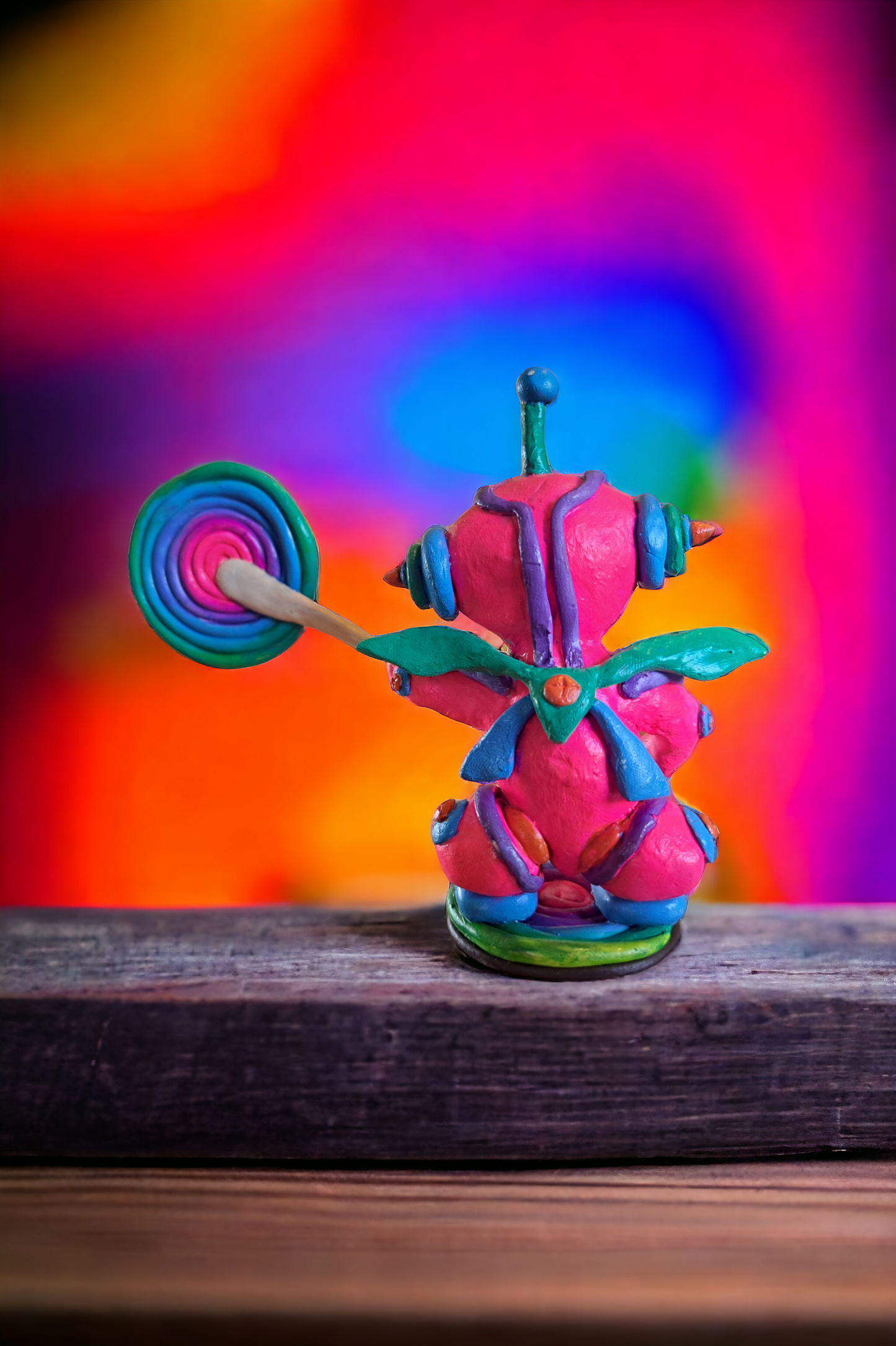 Candy robot sculpture