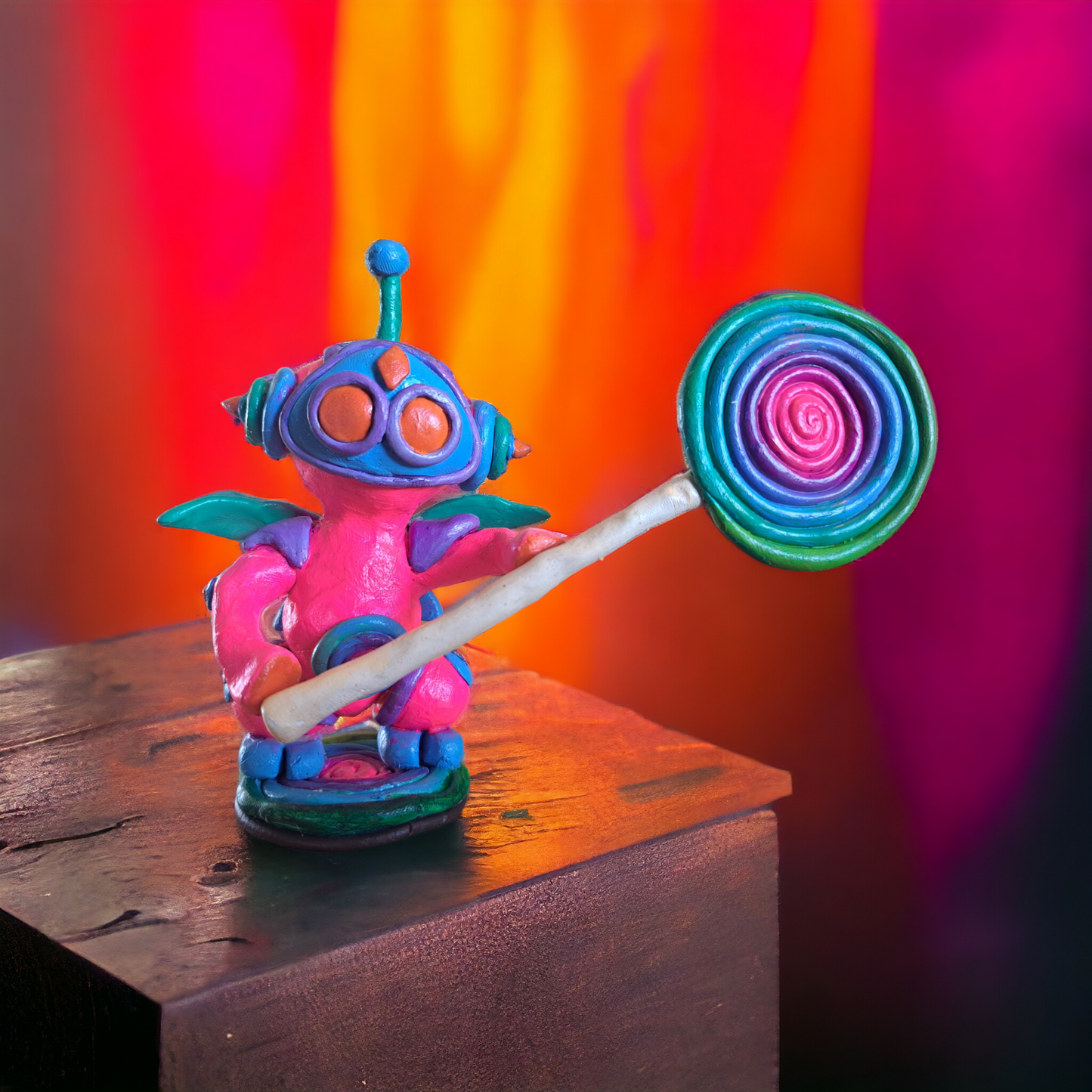 Candy robot sculpture