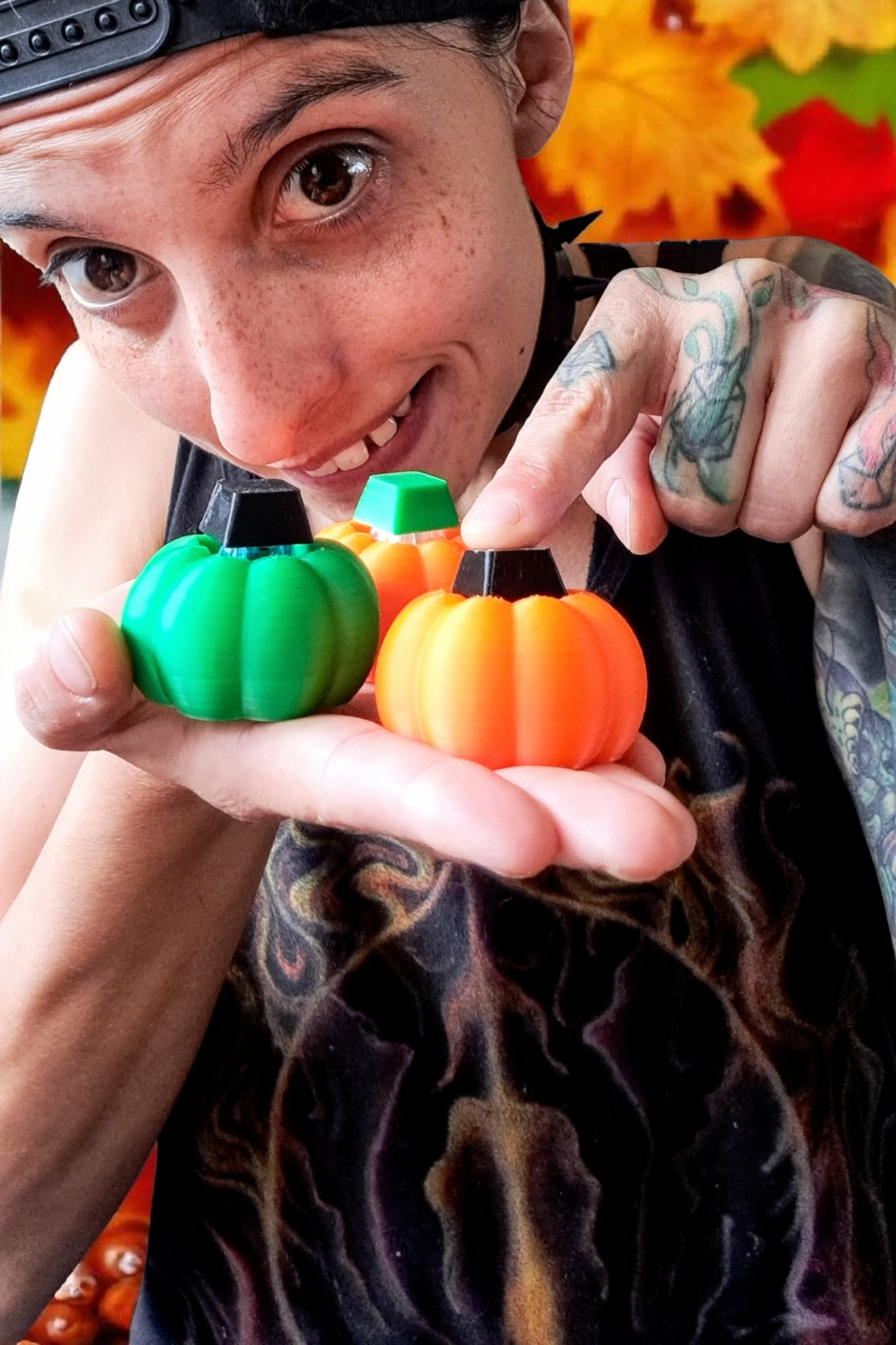 Pumpkin Fidget Clickers (multiple options)