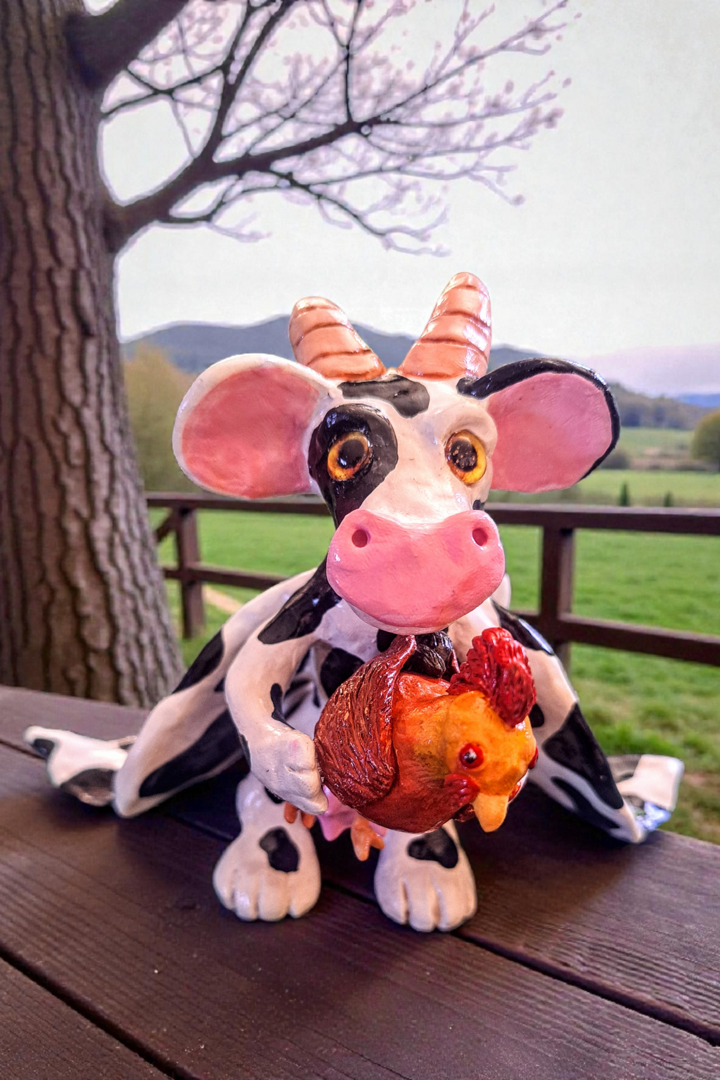 Cow Dragon Sculpture