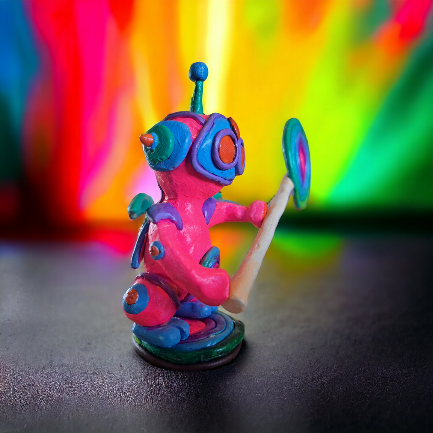 Candy robot sculpture