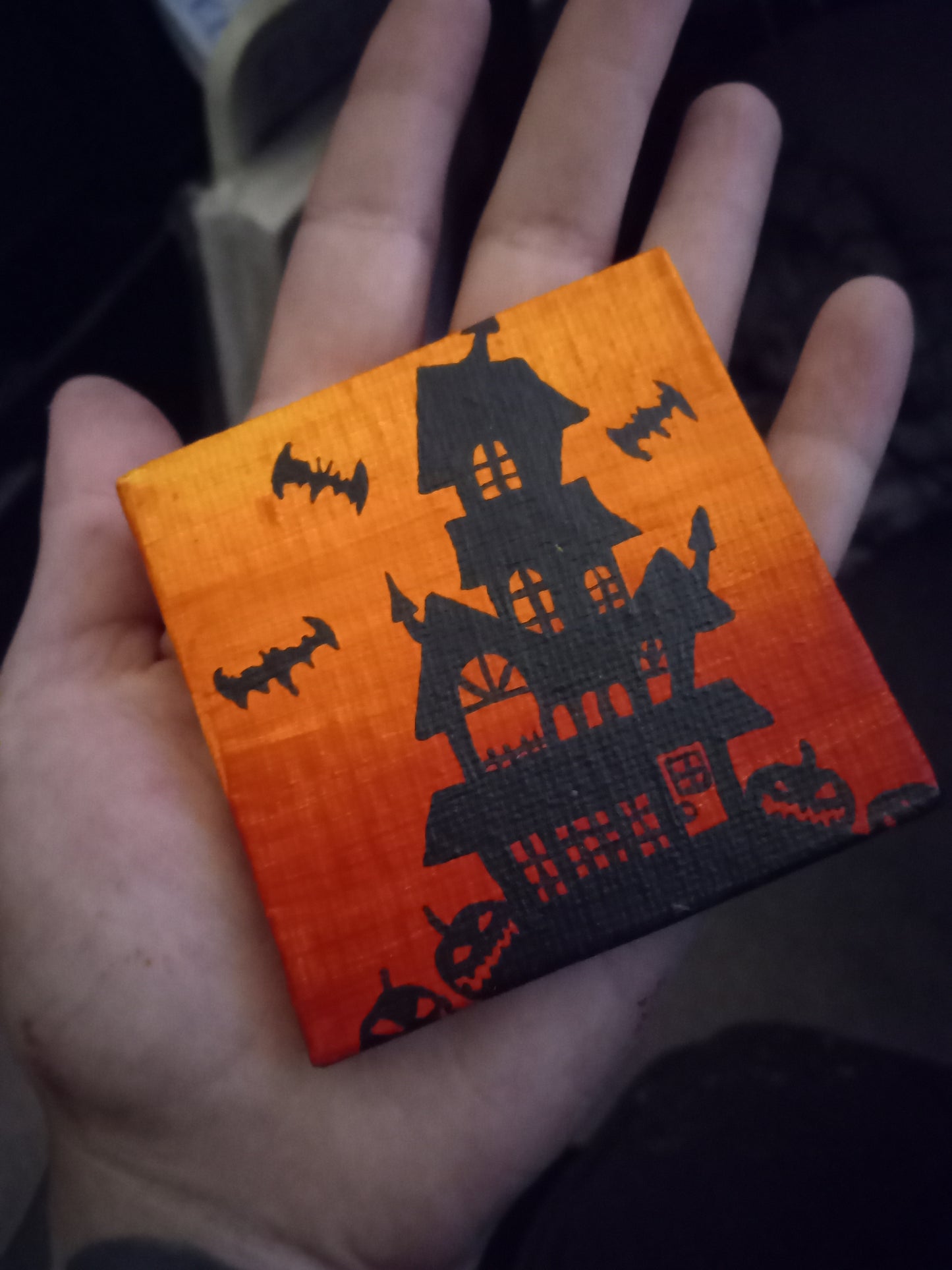 Halloween mini canvas