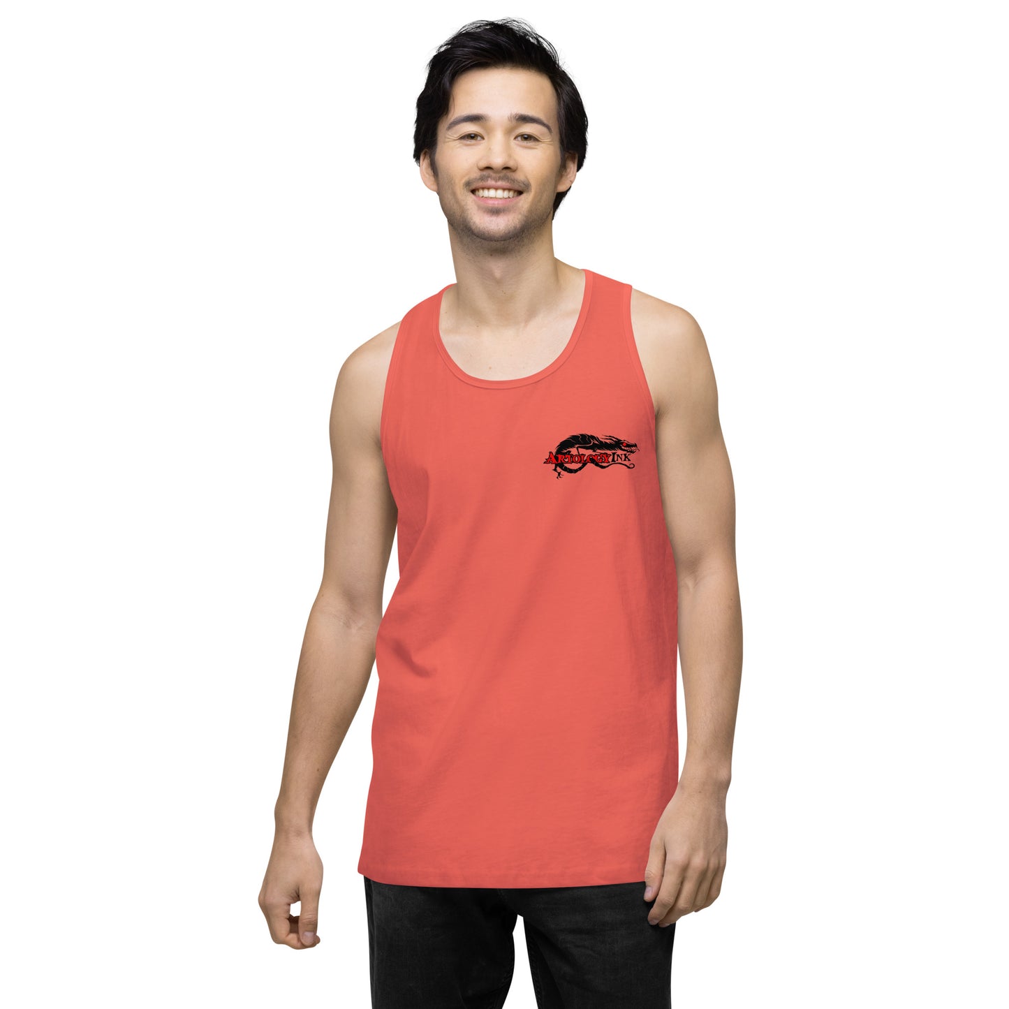 American splatter skull Men’s premium tank top