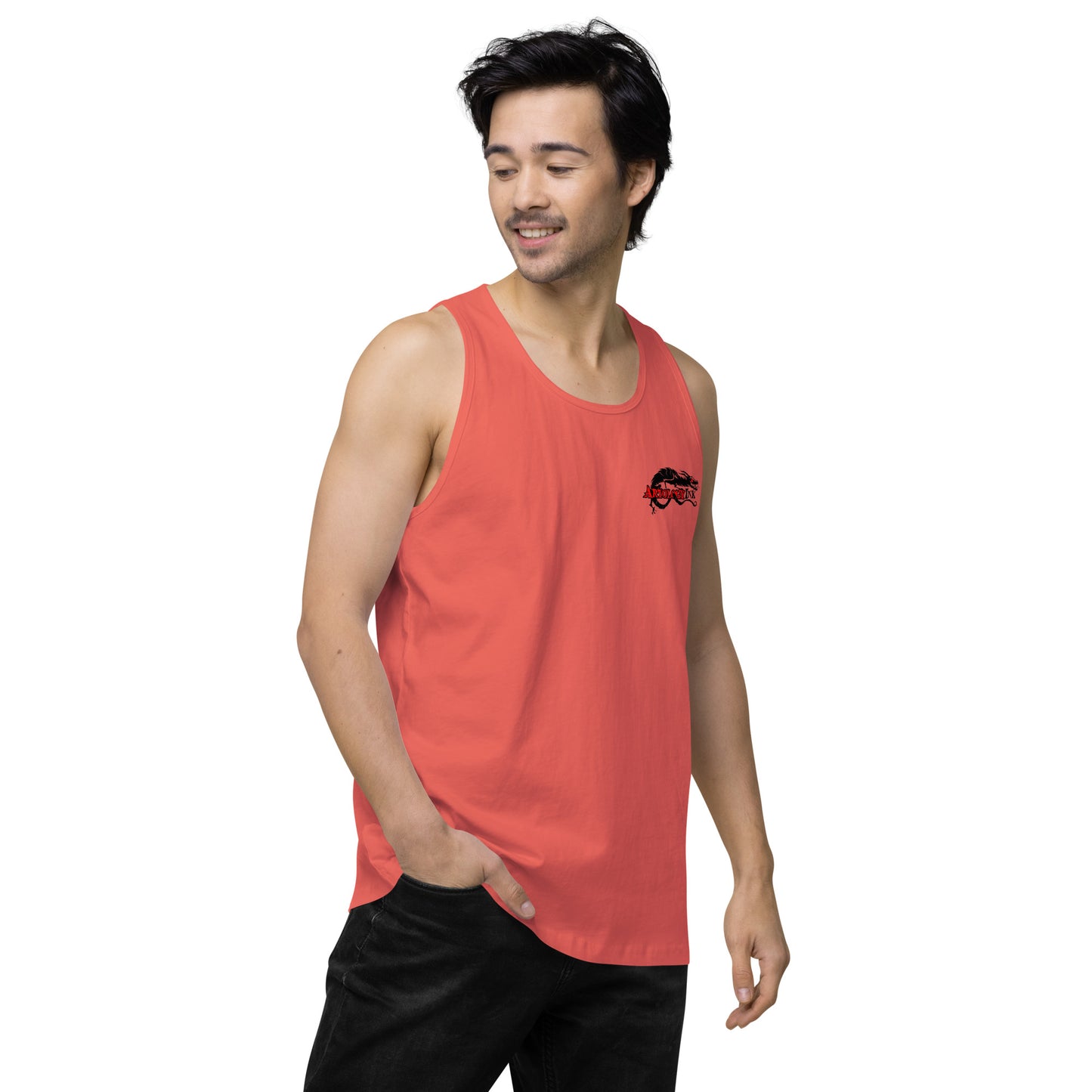American splatter skull Men’s premium tank top