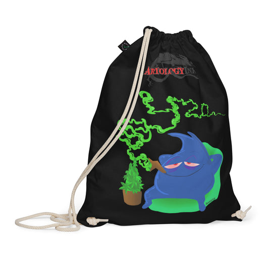 420 InkBlot Organic cotton drawstring bag