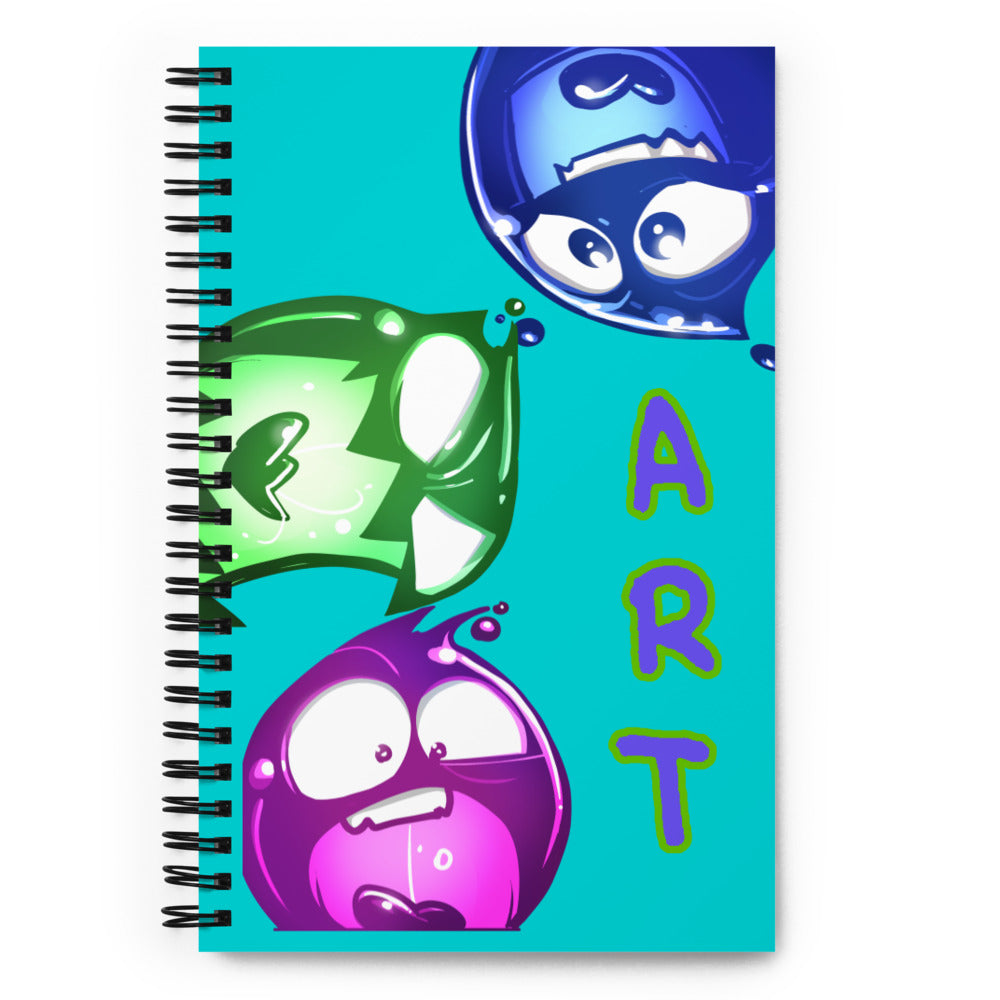 Ink Blot Spiral notebook