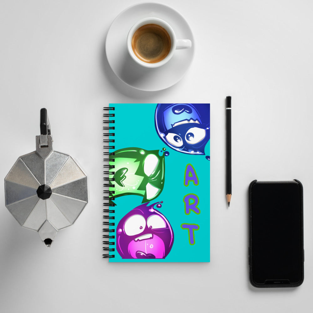 Ink Blot Spiral notebook