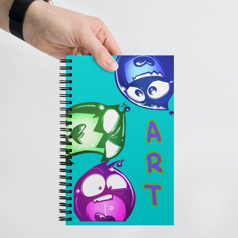 Ink Blot Spiral notebook