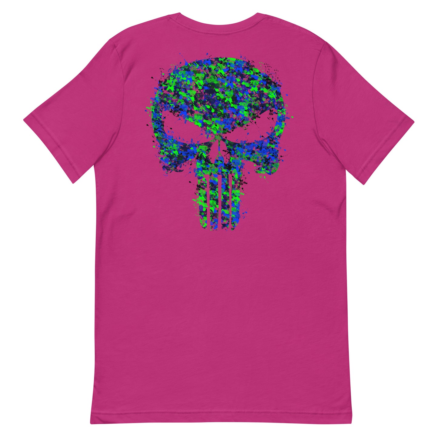 Splatter Skull Unisex t-shirt