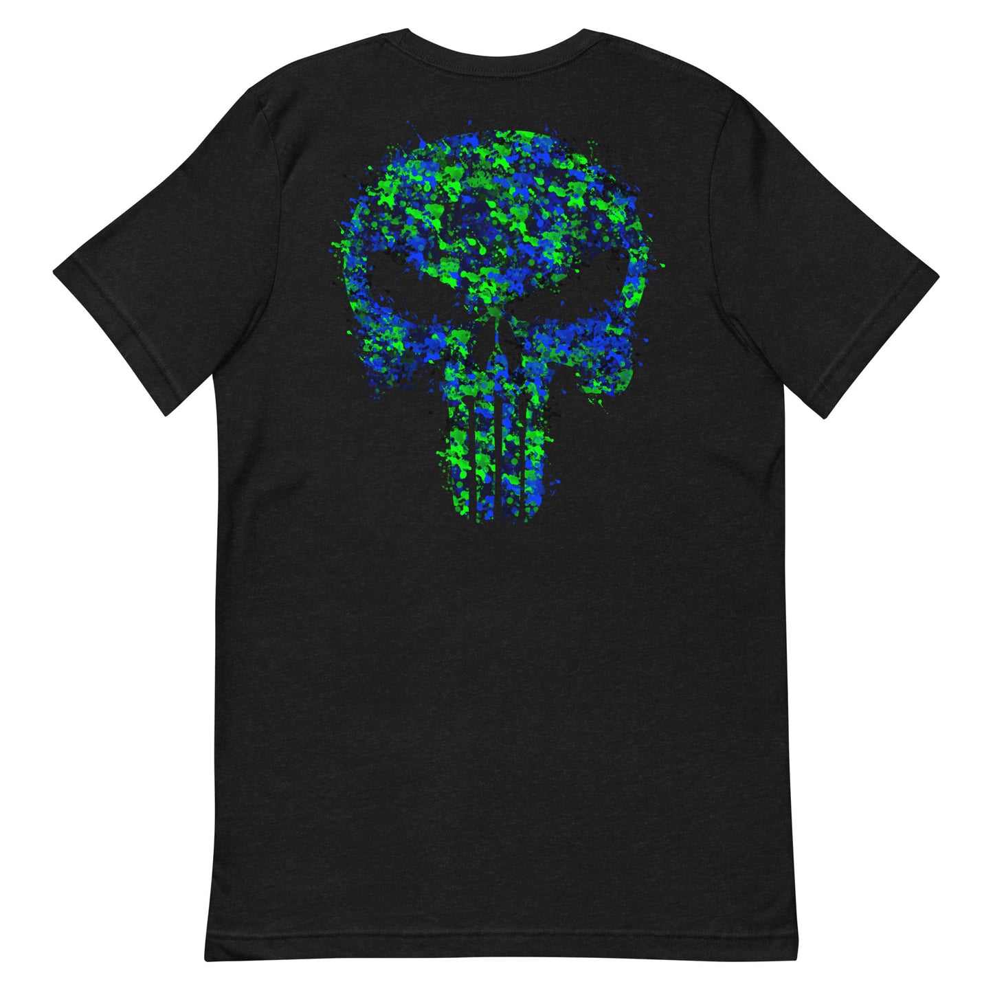 Splatter Skull Unisex t-shirt