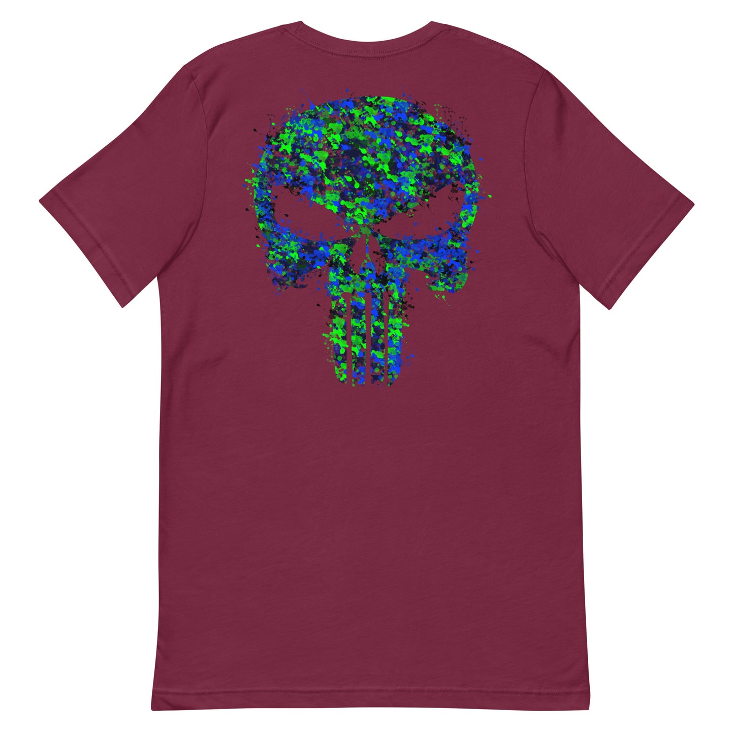 Splatter Skull Unisex t-shirt