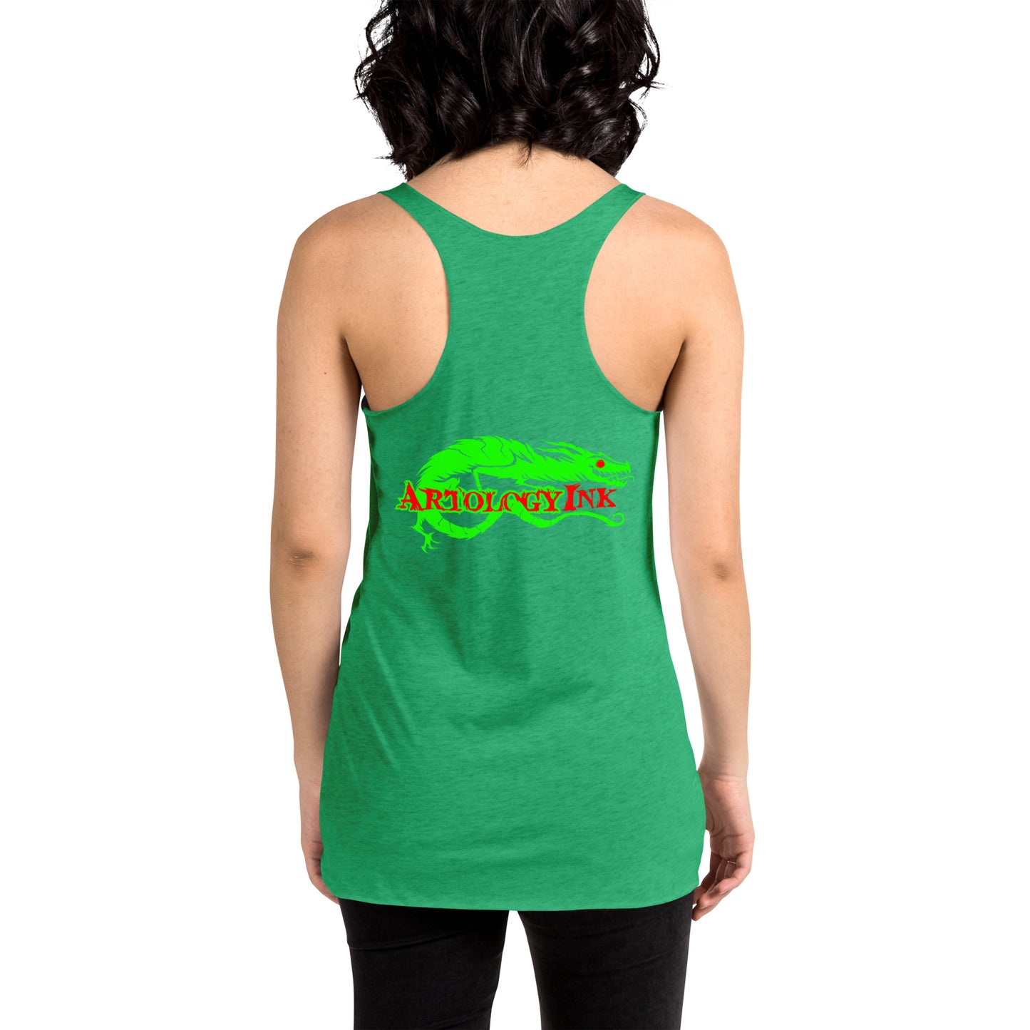 Happy pot leaf Women's Racerback Tank