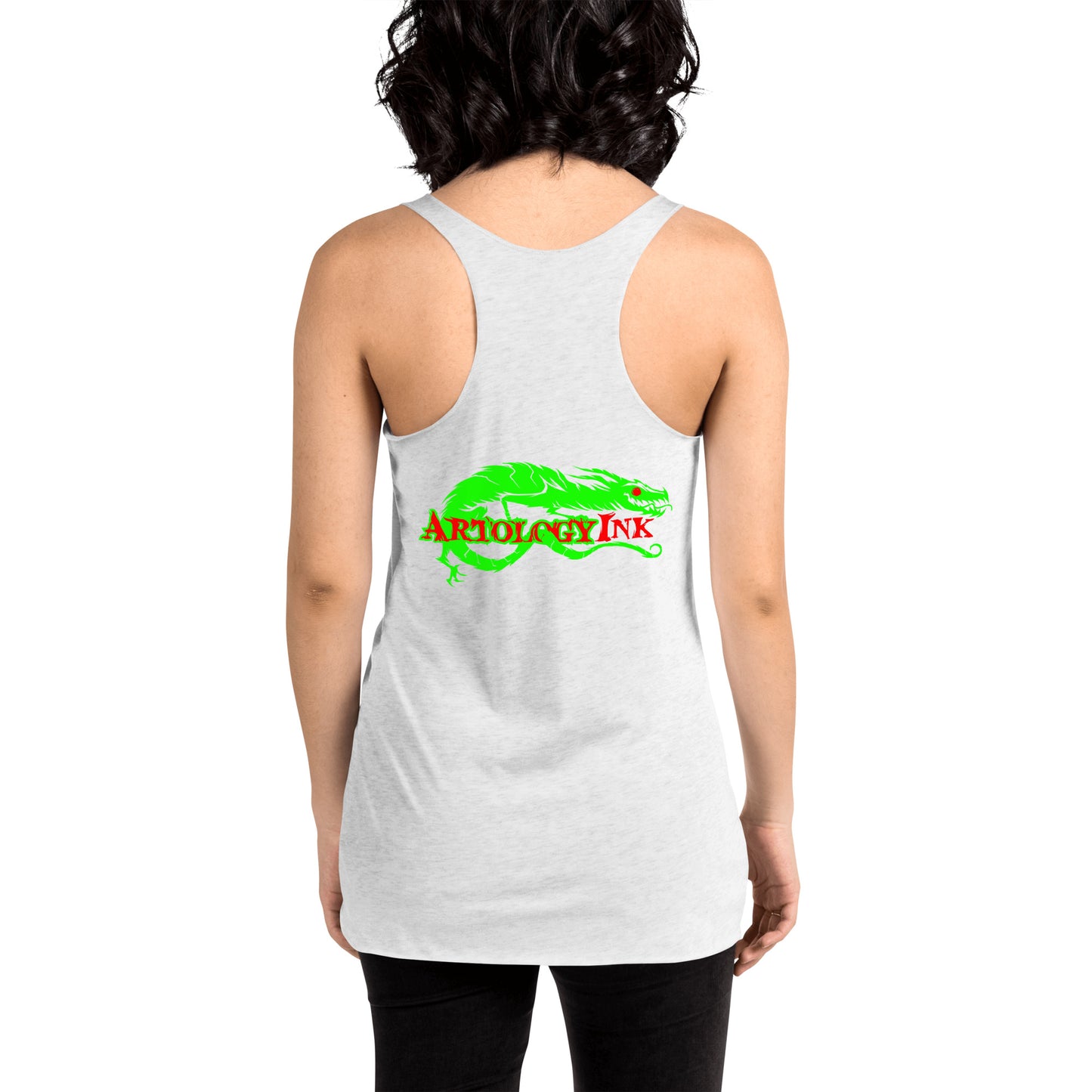 Happy pot leaf Women's Racerback Tank