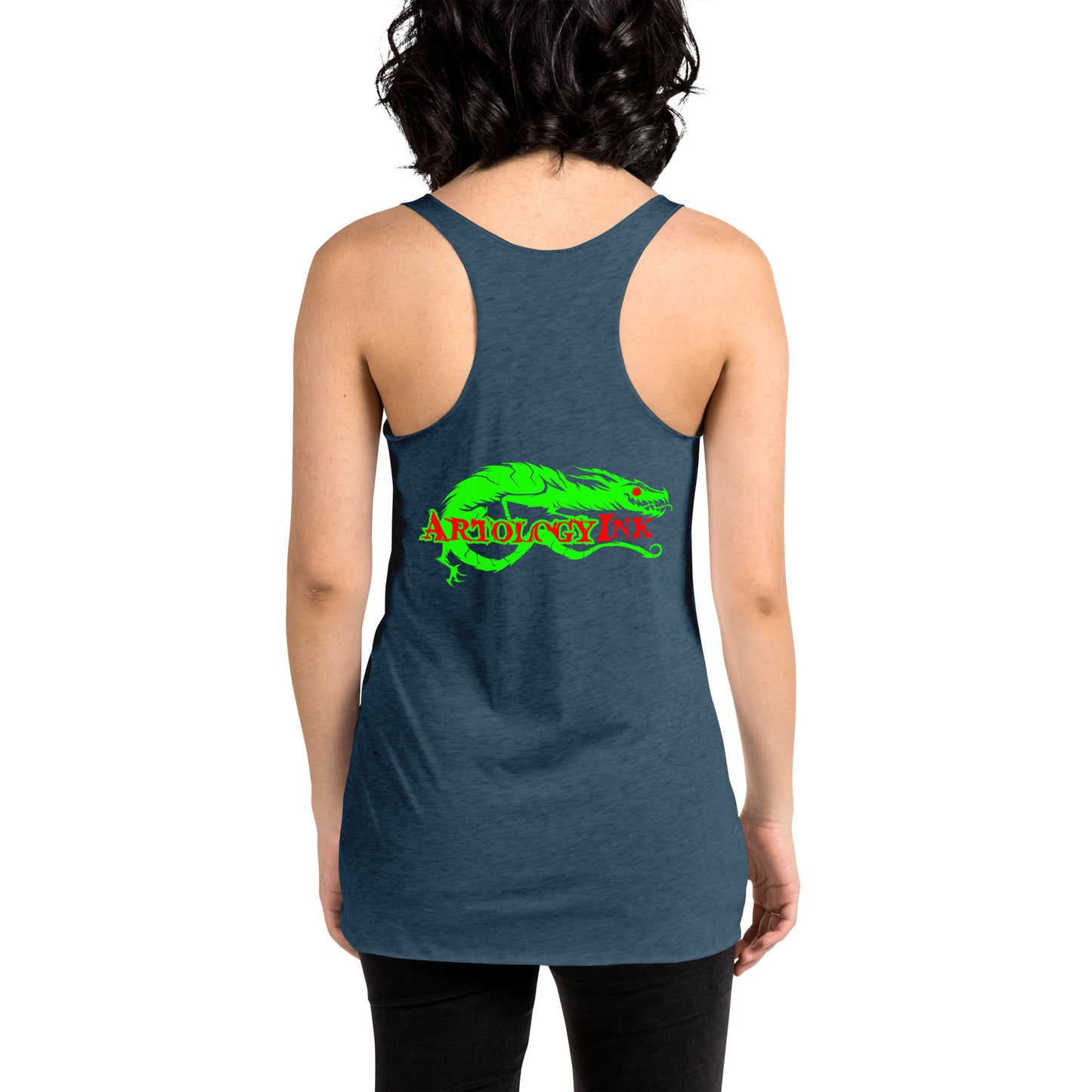 Happy pot leaf Women's Racerback Tank